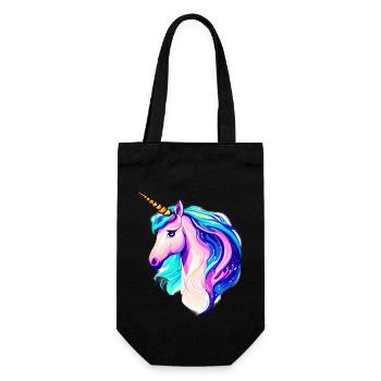 Unicorn Mythical Animal Unicorn Girl Unicorns - Gift Bag for Bottles - black - Front