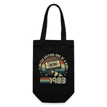 1983 Vintage Born Vintage Rétro Anniversaire - Sac à bouteille - noir - Devant