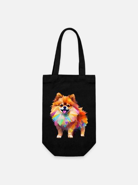 Dessin géométrique Spitz miniature - Sac à bouteille - noir