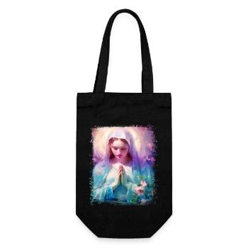 Holly Mary Maria Madonna Mariana Virgin Mary Holy - Gift Bag for Bottles - black - Front