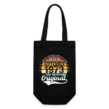 September 1973 Jubilee 1973 September - Gift Bag for Bottles - black - Front