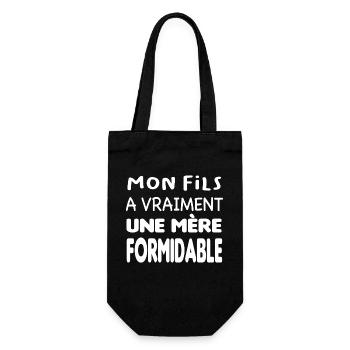 Mère formidable - Sac à bouteille - noir - Devant