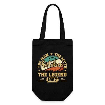 October 1997 Birthday Present 1997 October - Gift Bag for Bottles - black - Front