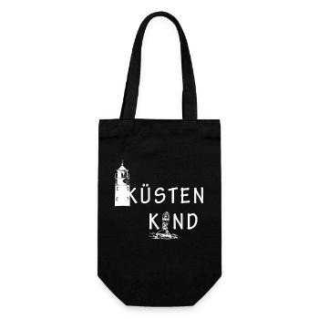 Küstenkind - Geschenkbeutel für Flaschen - Schwarz - Vorne