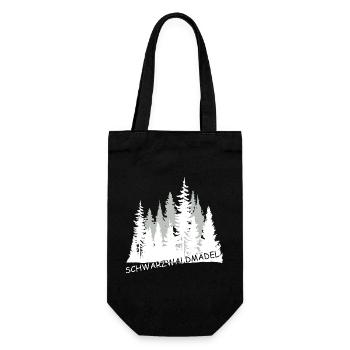 Schwarzwaldmädel - Geschenkbeutel für Flaschen - Schwarz - Vorne