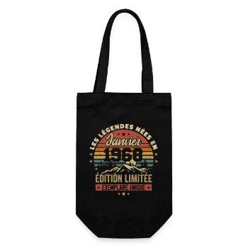 Légendaire depuis Janvier 1968 Vintage Cadeau 1968 - Sac à bouteille - noir - Devant