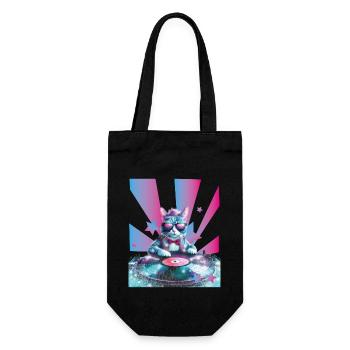 DJ Mix, Ai Cat - Gift Bag for Bottles - black - Front