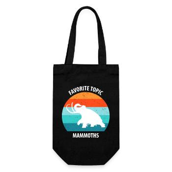 Drôle de mammouth de l’âge de pierre de l’âge de glace Design préhistorique - Sac à bouteille - noir - Devant