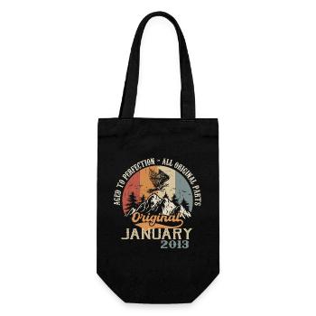 11 ans de grandeur depuis janvier 2013 - Sac à bouteille - noir - Devant