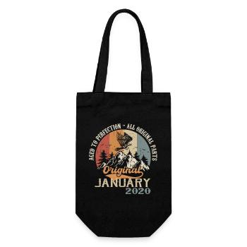 4 ans de grandeur depuis janvier 2020 - Sac à bouteille - noir - Devant