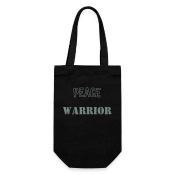 Warrior of Peace - Gift Bag for Bottles - black - Front