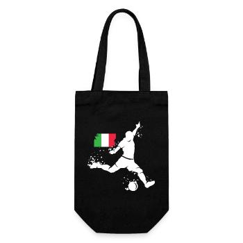 Fußball Team Italien Spieler Explosion EM 2024 - Geschenkbeutel für Flaschen - Schwarz - Vorne