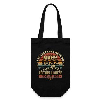 Vintage 1932 Mars Cadeau Anniversaire Rétro 1932 - Sac à bouteille - noir - Devant