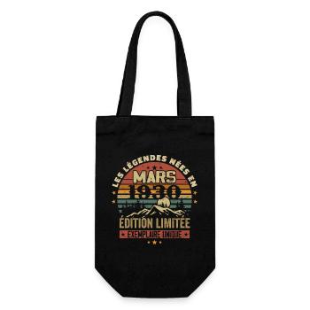 Vintage 1930's March Retro 1930's Anniversary Gift - Gift Bag for Bottles - black - Front