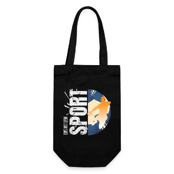Eins mit dem Sport - Handball - Geschenkbeutel für Flaschen - Schwarz - Vorne