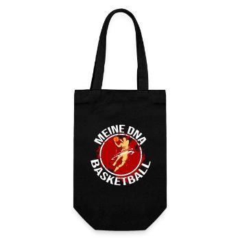 Mein DNA - Basketball - Geschenkbeutel für Flaschen - Schwarz - Vorne