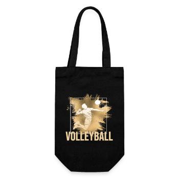 Volleyball - Geschenkbeutel für Flaschen - Schwarz - Vorne