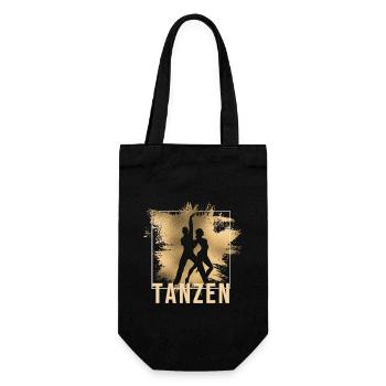 Tanzen - Geschenkbeutel für Flaschen - Schwarz - Vorne