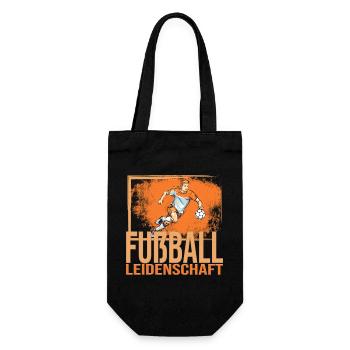 Fußball Leidenschaft - Geschenkbeutel für Flaschen - Schwarz - Vorne