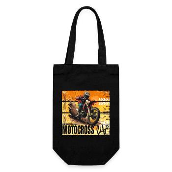 Motocross Life - Geschenkbeutel für Flaschen - Schwarz - Vorne