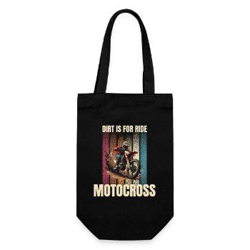 Dirt is for Ride - Motocross - Geschenkbeutel für Flaschen - Schwarz - Vorne