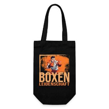 Boxen Leidenschaft - Geschenkbeutel für Flaschen - Schwarz - Vorne