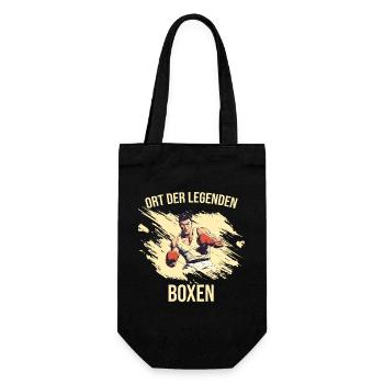 Ort der Legenden - Boxen - Geschenkbeutel für Flaschen - Schwarz - Vorne