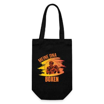 Meine DNA - Boxen - Geschenkbeutel für Flaschen - Schwarz - Vorne
