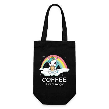 Sweet Coffee Unicorn - Gift Bag for Bottles - black - Front