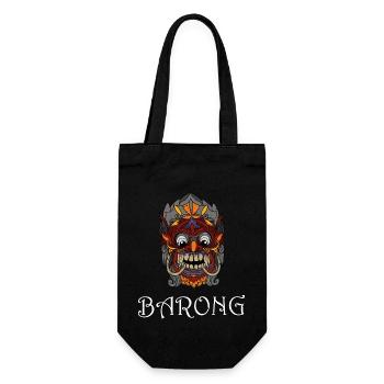 Barong Mythologie Urlaub Bali Indonesien - Geschenkbeutel für Flaschen - Schwarz - Vorne