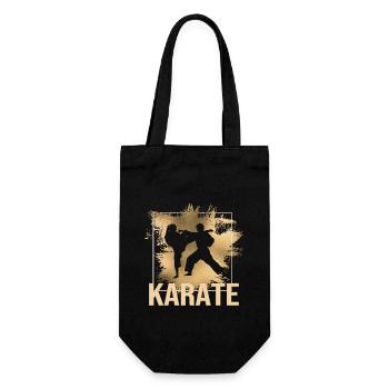Karate - Geschenkbeutel für Flaschen - Schwarz - Vorne