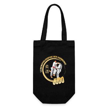 Lebensphilosophie der Harmonie - Judo - Geschenkbeutel für Flaschen - Schwarz - Vorne