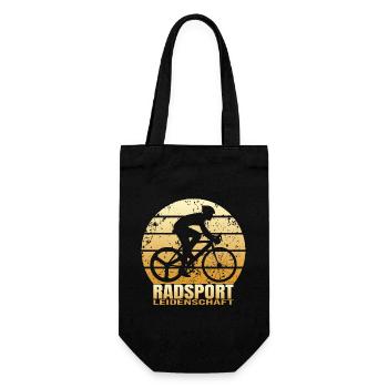 Radsport Leidenschaft - Geschenkbeutel für Flaschen - Schwarz - Vorne