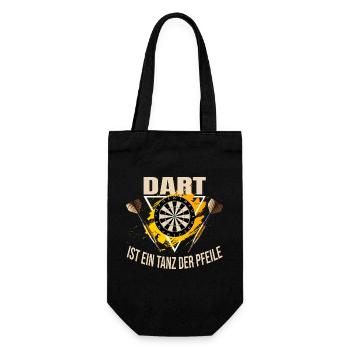 Dart ist ein tanz der Pfeile - Geschenkbeutel für Flaschen - Schwarz - Vorne