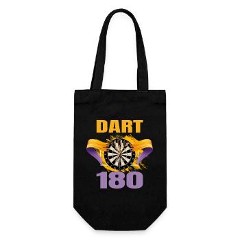 Dart 180 - Geschenkbeutel für Flaschen - Schwarz - Vorne