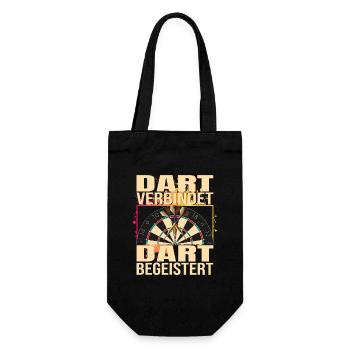 Dart verbindet - Dart Begeistert - Geschenkbeutel für Flaschen - Schwarz - Vorne