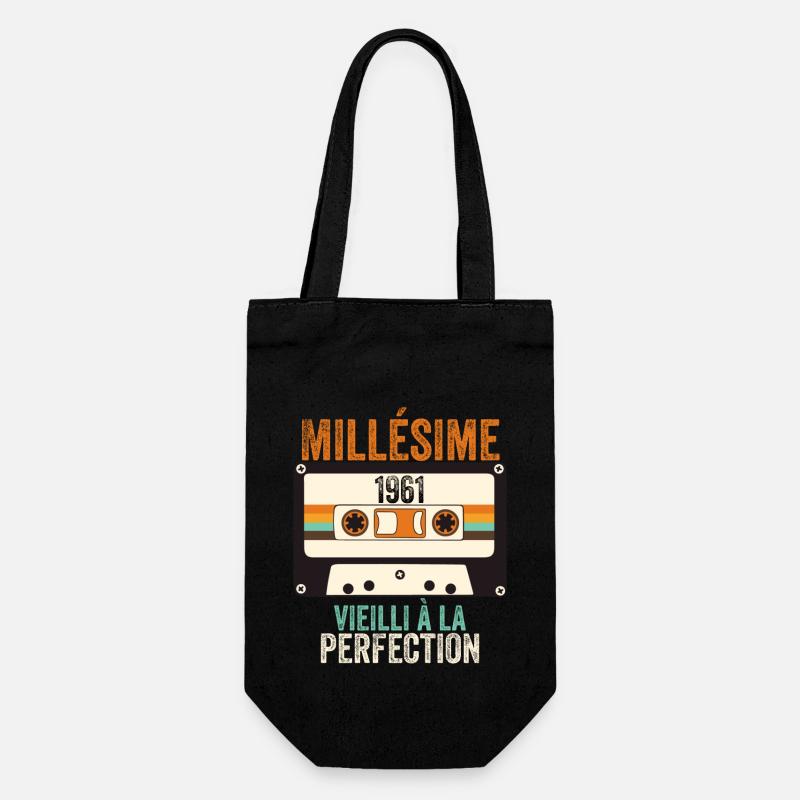 Millésime 1961 vieilli à la perfection - Sac à bouteille - noir