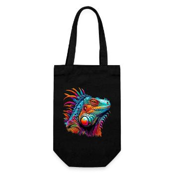 Iguana - Gift Bag for Bottles - black - Front