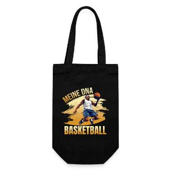 Meine DNA - Basketball - Geschenkbeutel für Flaschen - Schwarz - Vorne