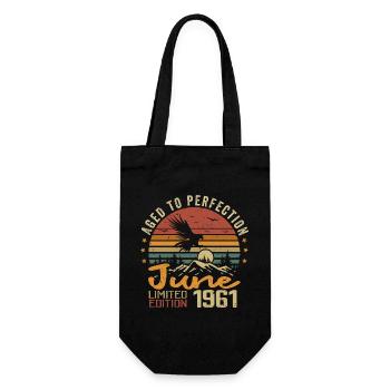 Vintage Juin 1961 Juin 1961 né en Juin 1961 Rétro - Sac à bouteille - noir - Devant