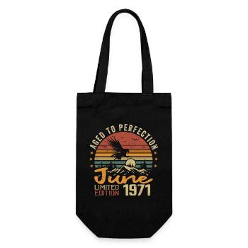 Vintage Juin 1971 Juin 1971 né en Juin 1971 Rétro - Sac à bouteille - noir - Devant