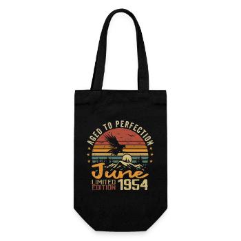 Vintage Juin 1954 Juin 1954 né en Juin 1954 Rétro - Sac à bouteille - noir - Devant
