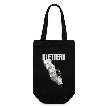 Klettern - Geschenkbeutel für Flaschen - Schwarz - Vorne