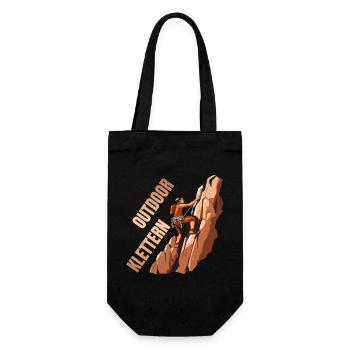 Outdoor Klettern - Geschenkbeutel für Flaschen - Schwarz - Vorne