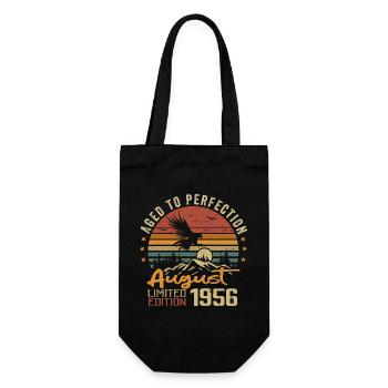 Millésime Août 1956 Cadeau Anniversaire Août 1956 - Sac à bouteille - noir - Devant
