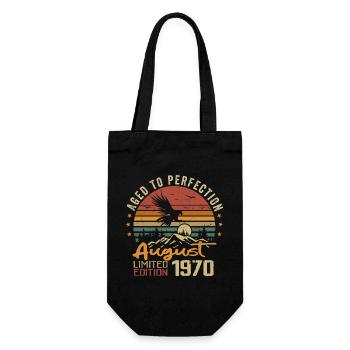 Millésime Août 1970 Cadeau Anniversaire Août 1970 - Sac à bouteille - noir - Devant