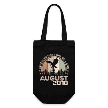 Incomparable since August 2018, 6th Anniversary - Gift Bag for Bottles - black - Front