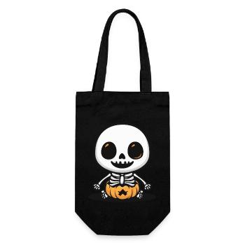 Skeleton Halloween - Gift Bag for Bottles - black - Front