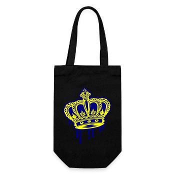 Crown Symbol - Gift Bag for Bottles - black - Front