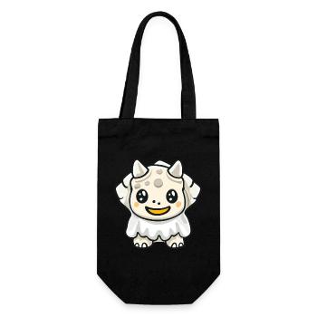 Dinosaur triceratops Halloween Ghost - Gift Bag for Bottles - black - Front